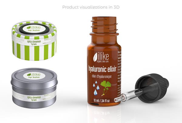 Product visualizations in 3D