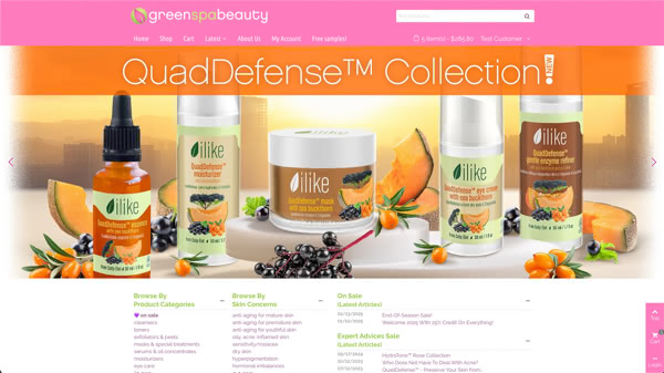 home page