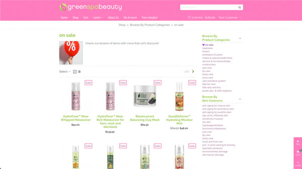 product list